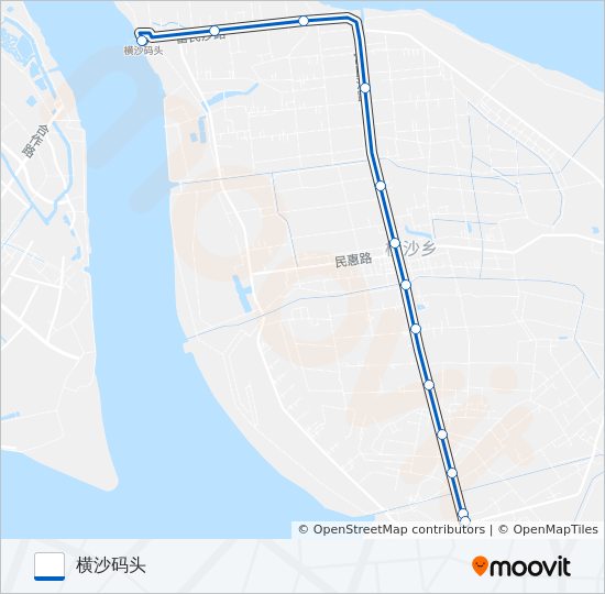 横新线 bus Line Map