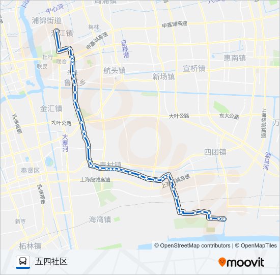 江五线 Bus Line Map