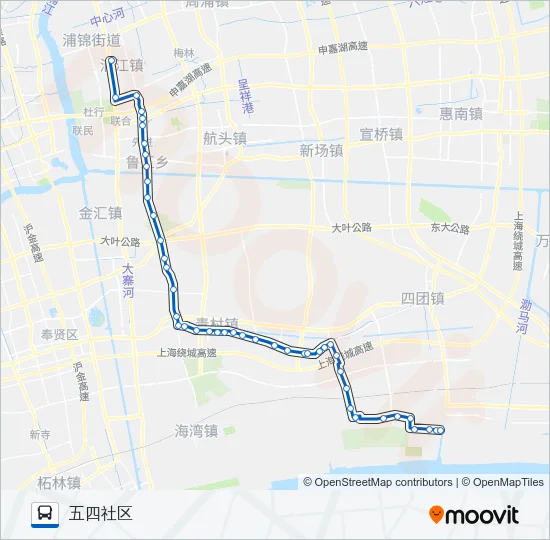 江五线 Bus Line Map