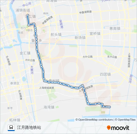 江五线 Bus Line Map