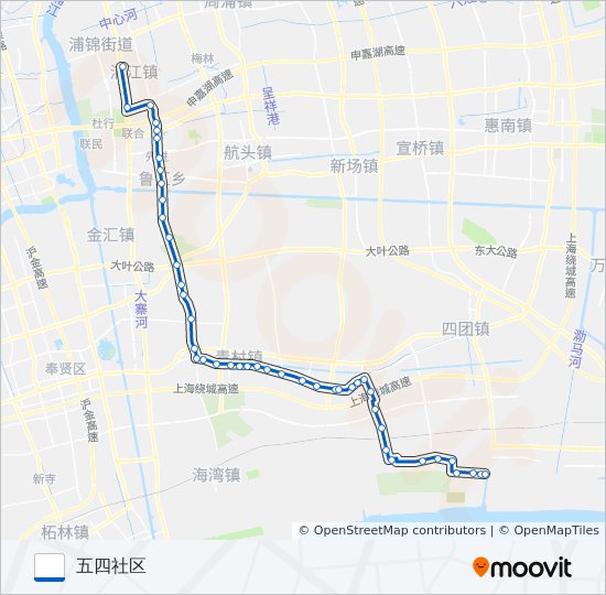 江五线 bus Line Map