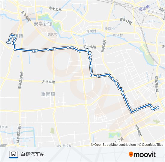 白徐线 Bus Line Map