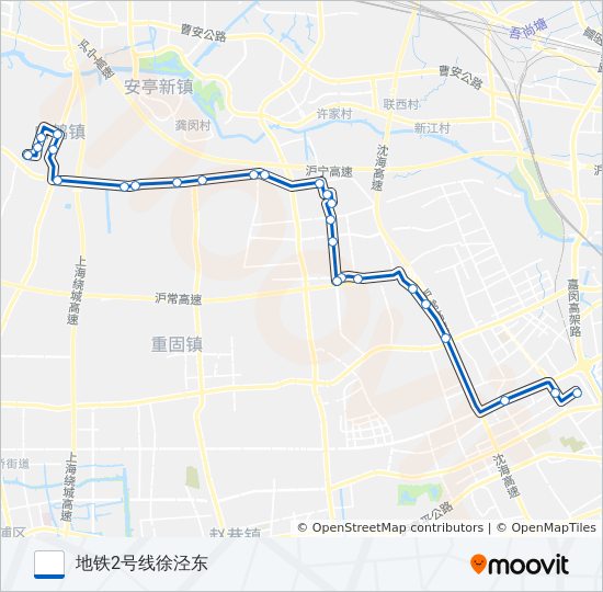 白徐线 bus Line Map
