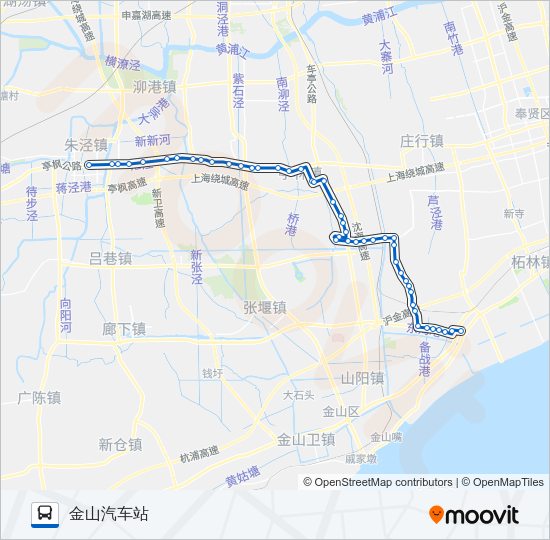 公交金漕路的线路图