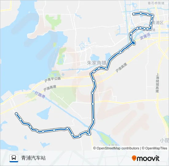 青岑线 Bus Line Map