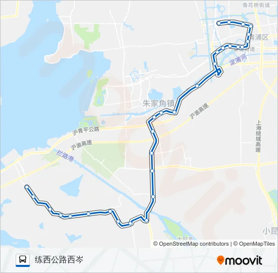 青岑线 Bus Line Map