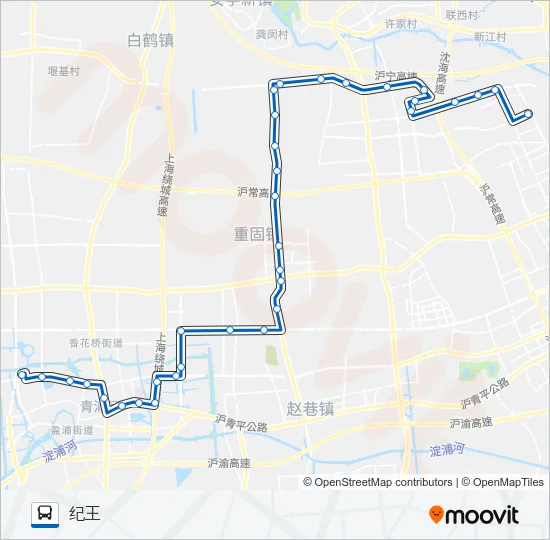 青纪线 Bus Line Map