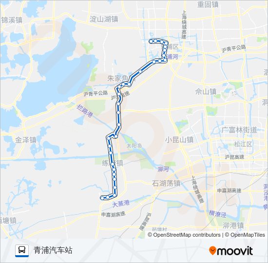 公交青蒸路的线路图