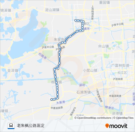 公交青蒸路的线路图