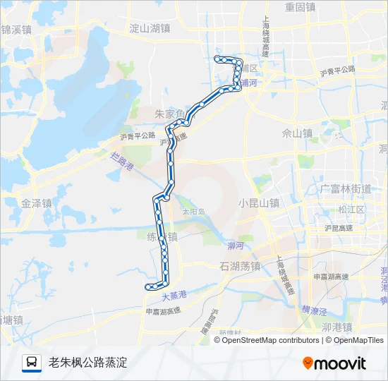 青蒸线 Bus Line Map