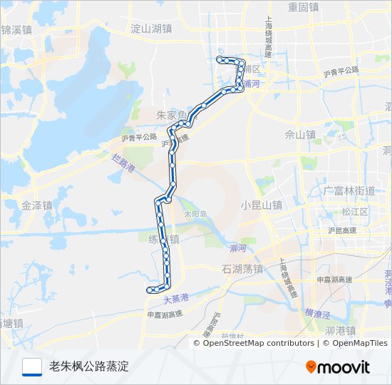 青蒸线 bus Line Map