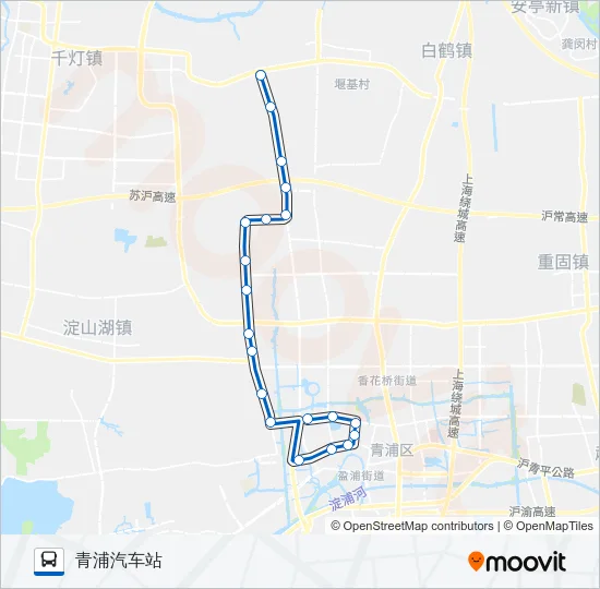 青赵线 Bus Line Map