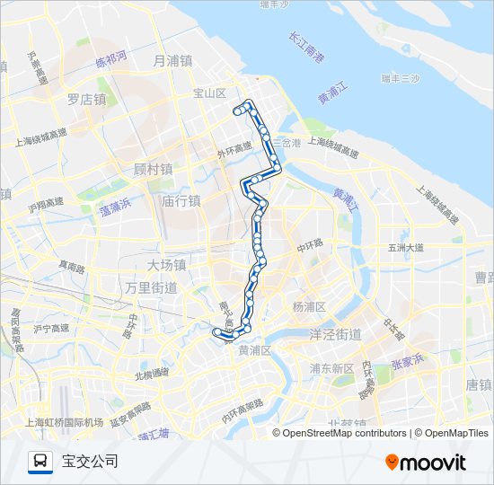 公交302路的线路图