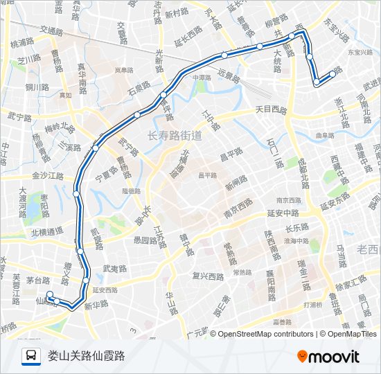 公交309路的线路图