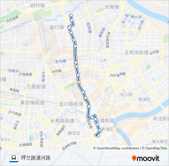公交312路的线路图