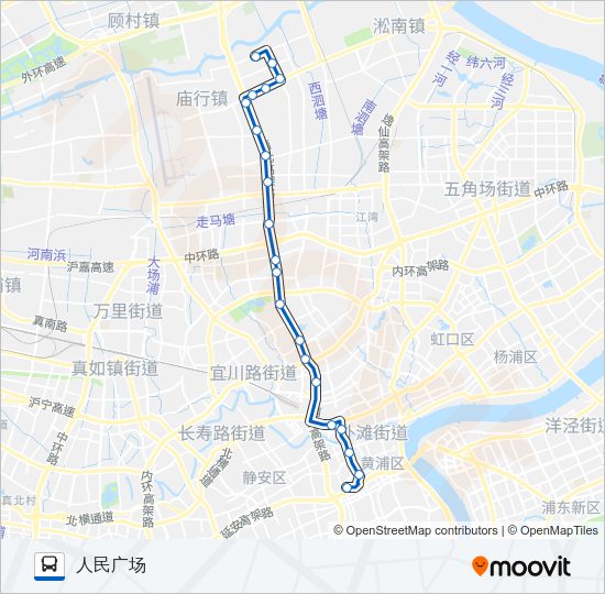 公交312路的线路图