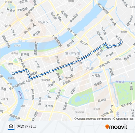 公交339路的线路图