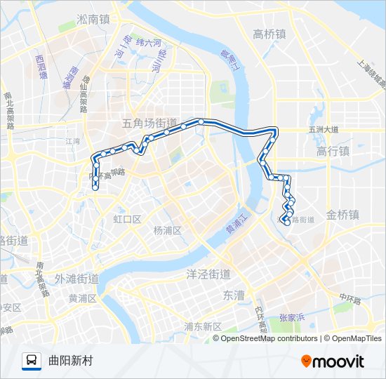 405路 bus Line Map