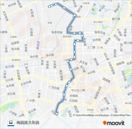 502路 Bus Line Map