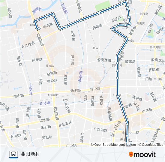 公交552路的线路图
