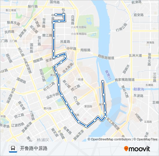 公交577路的线路图