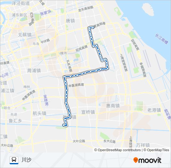 公交628路的线路图