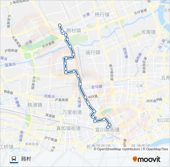 702路 Bus Line Map