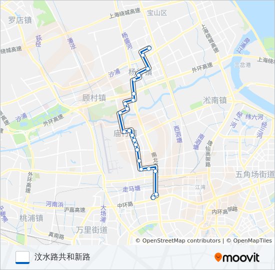 705路 bus Line Map