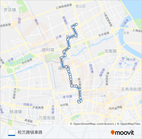 705路 bus Line Map