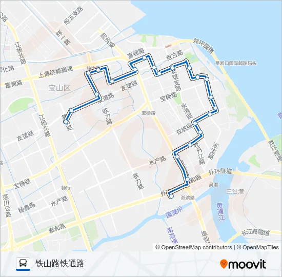 711路 Bus Line Map