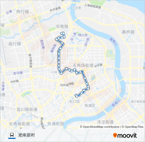 713路 Bus Line Map