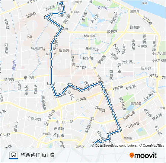 713路 Bus Line Map