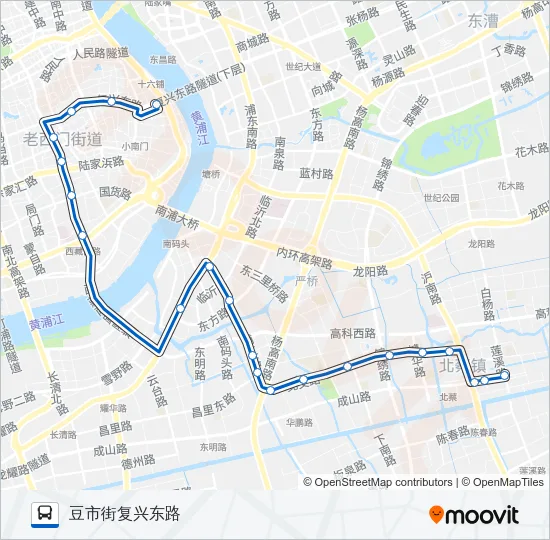 715路 Bus Line Map