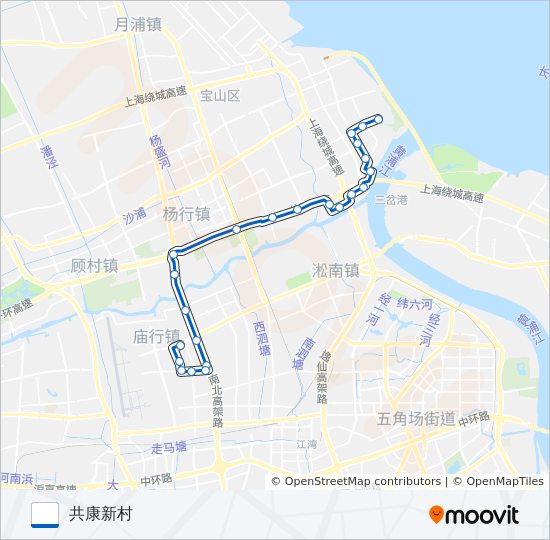 719路 bus Line Map