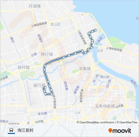 公交719路的线路图