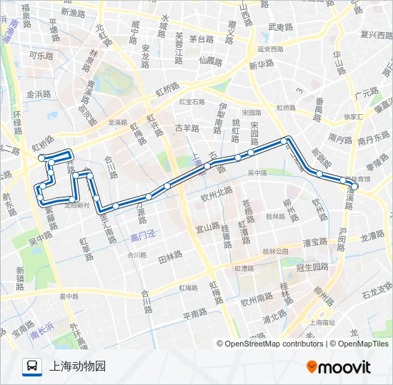 721路 Bus Line Map