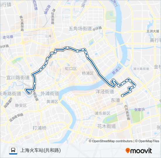 公交723路的线路图