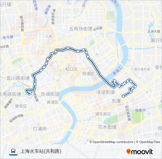 723路 Bus Line Map