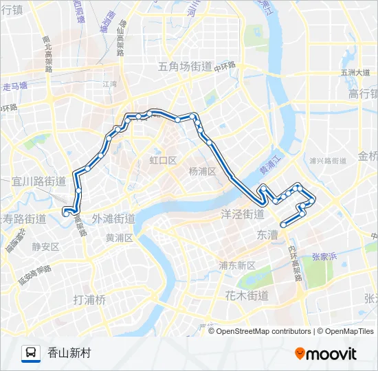 723路 Bus Line Map