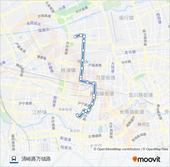 727路 Bus Line Map