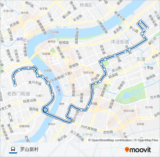 736路 Bus Line Map