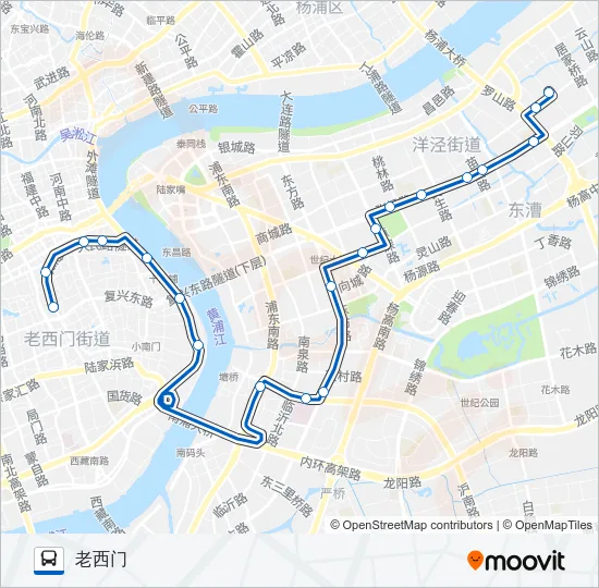 736路 Bus Line Map