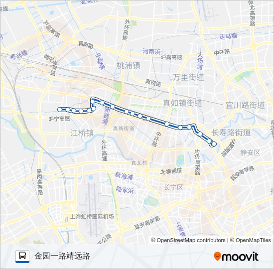 公交740路的线路图