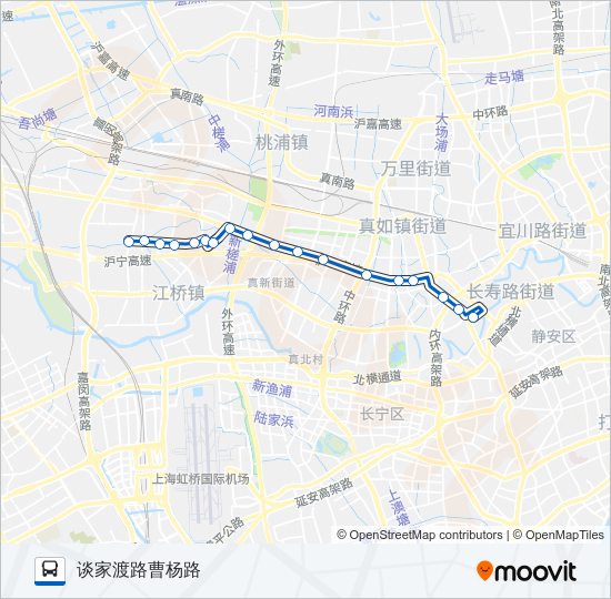 公交740路的线路图