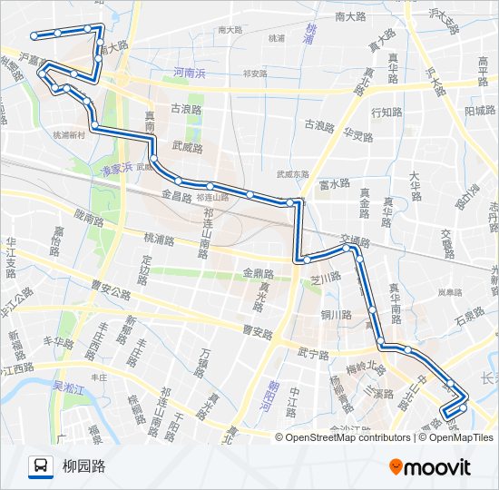 公交742路的线路图