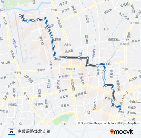 公交745路的线路图