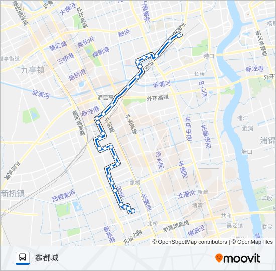 公交747路的线路图