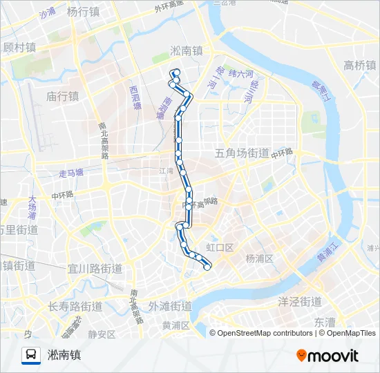 751路 Bus Line Map