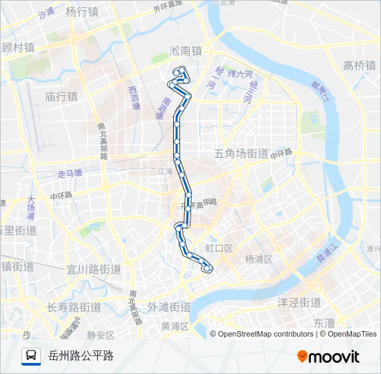 751路 Bus Line Map