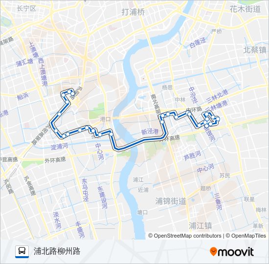 公交755路的线路图